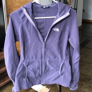 Purple lightweight north face jacket